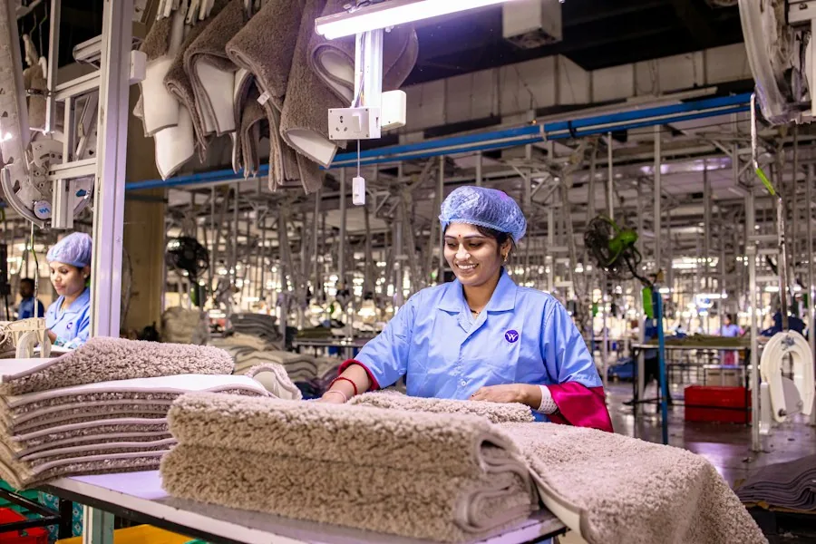 Textile manufacturing production