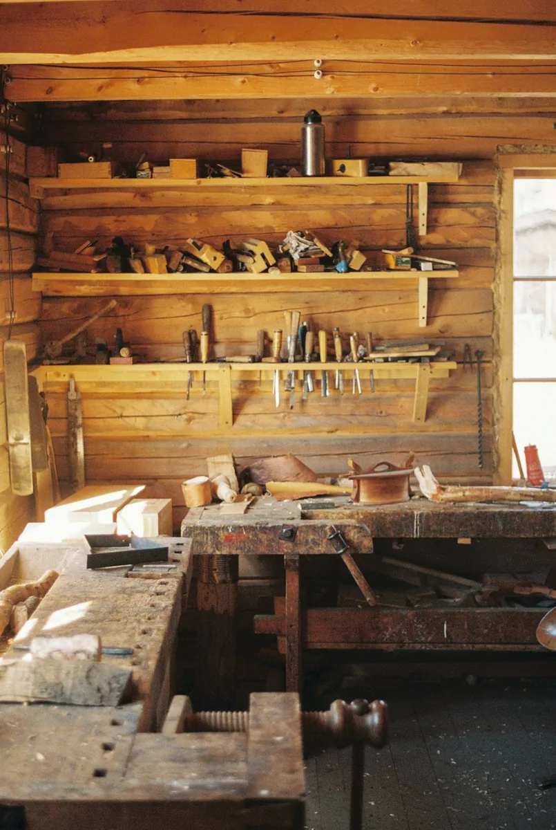 Woodworking workshop for furniture production